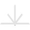 Ekena Millwork Kennewick Architectural Grade PVC Gable Bracket, 84"W x 56"H x 2"D x 4"F, 16/12 Pitch GBP084X56X0204KEN00 - alternate 5